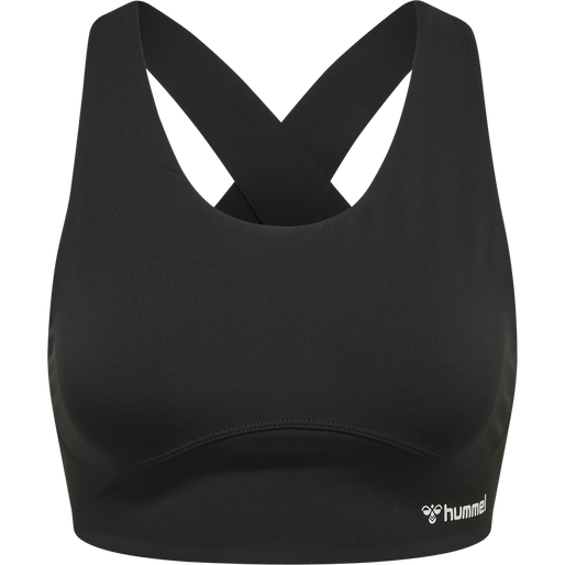 hmlMT GRACE SPORTS BRA, BLACK, packshot