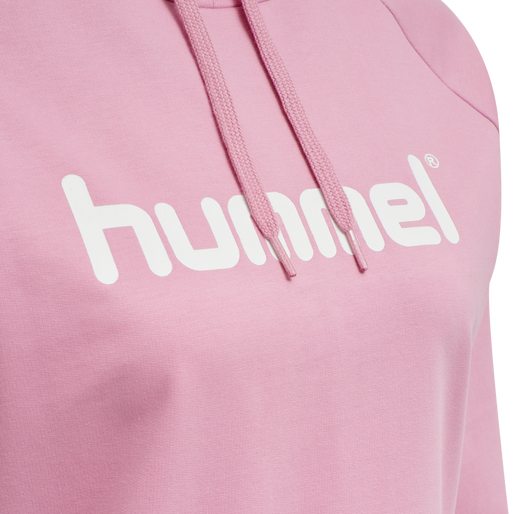 HMLGO COTTON LOGO HOODIE WOMAN, COTTON CANDY, packshot