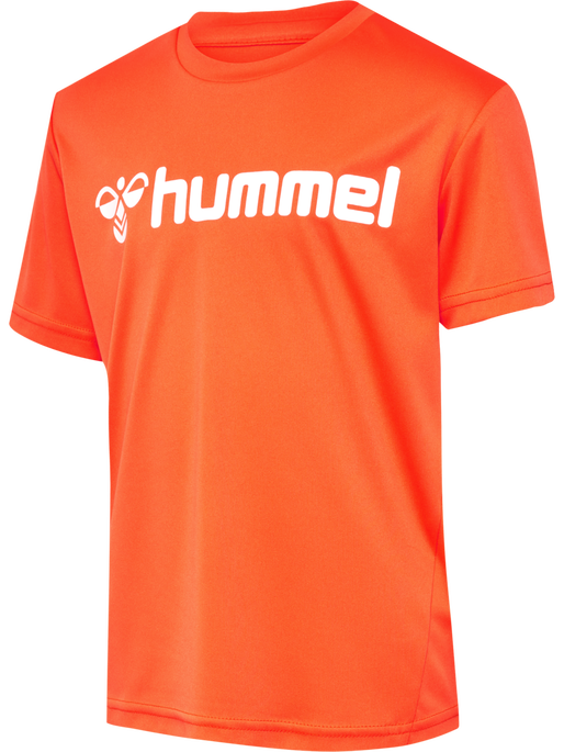 hmlLOGO JERSEY S/S KIDS, NASTURTIUM, packshot