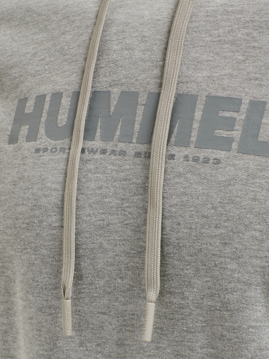 hmlLEGACY LOGO HOODIE, GREY MELANGE, packshot