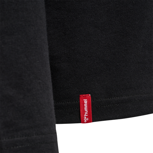 hmlRED HEAVY T-SHIRT L/S, BLACK, packshot