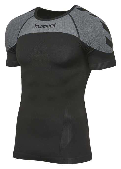 HUMMEL FIRST COMFORT SS JERSEY, BLACK, packshot