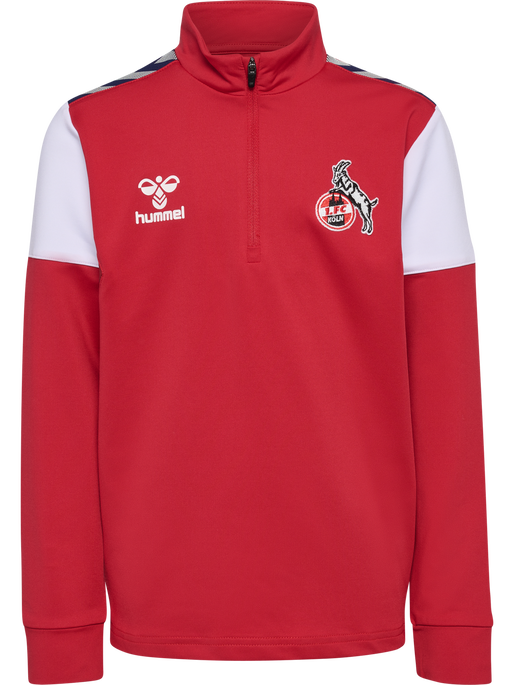 1FCK 23/24 TR HALF ZIP KIDS, TRUE RED, packshot