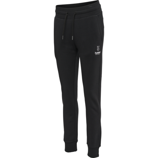 hmlOLIVIA REGULAR PANTS, BLACK, packshot