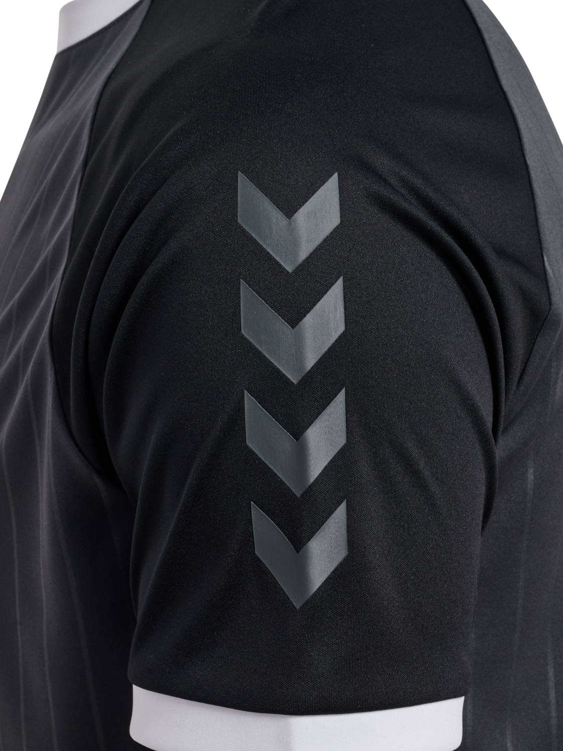 hmlPULSE STRIPE T-SHIRT S/S, EBONY/BLACK, packshot