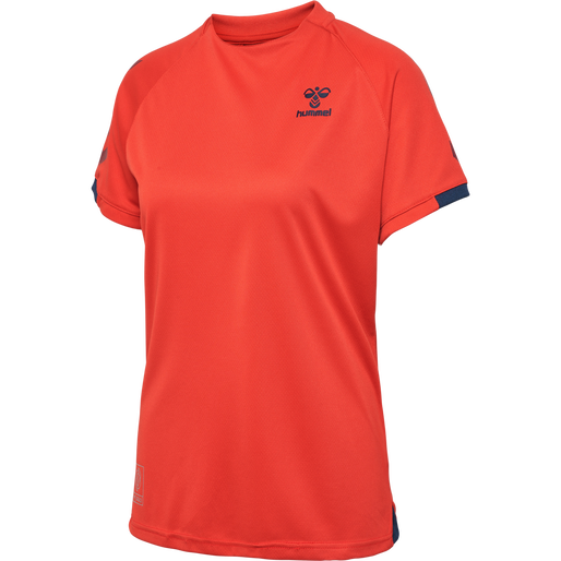 hmlGG12 ACTION JERSEY S/S WOMAN, AURA ORANGE, packshot