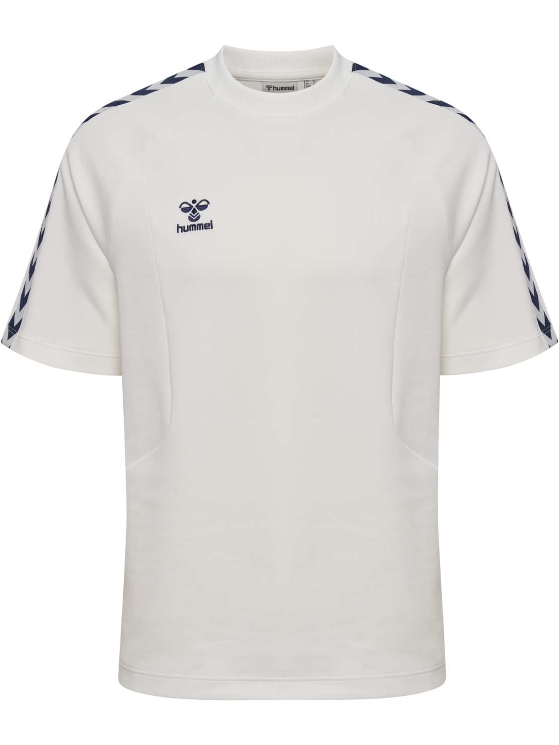 hmlROOT T-SHIRT S/S, BLANC DE BLANC/MARINE, packshot