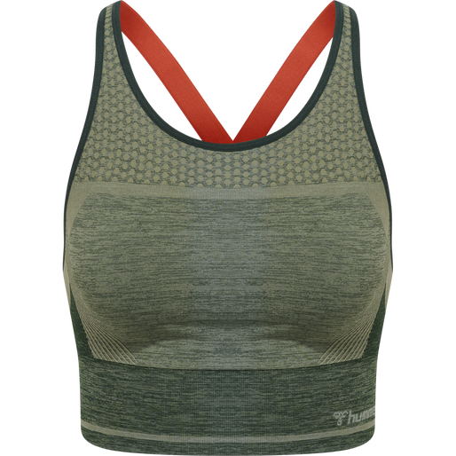 hmlSKY SEAMLESS SPORTS TOP, DARKEST SPRUCE, packshot