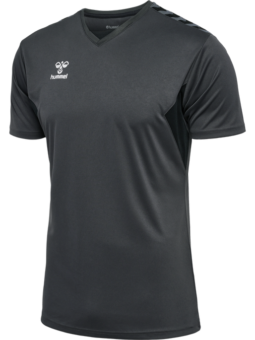 hmlAUTHENTIC PL JERSEY S/S, ASPHALT, packshot