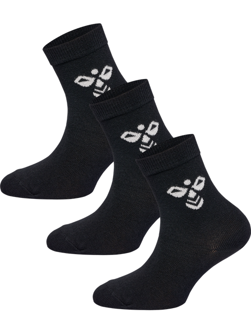 SUTTON 3-PACK SOCK, BLACK SUTTON 3-PACK SOCK, BLACK, packshot