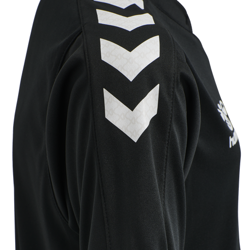 hmlCORE XK POLY JERSEY S/S KIDS, BLACK hmlCORE XK POLY JERSEY S/S KIDS, BLACK, packshot
