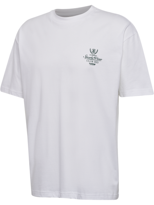 hmlLOOSE TEE S/S CLUB SPORTSWEAR, WHITE/DARK GREEN hmlLOOSE TEE S/S CLUB SPORTSWEAR, WHITE/DARK GREEN, packshot