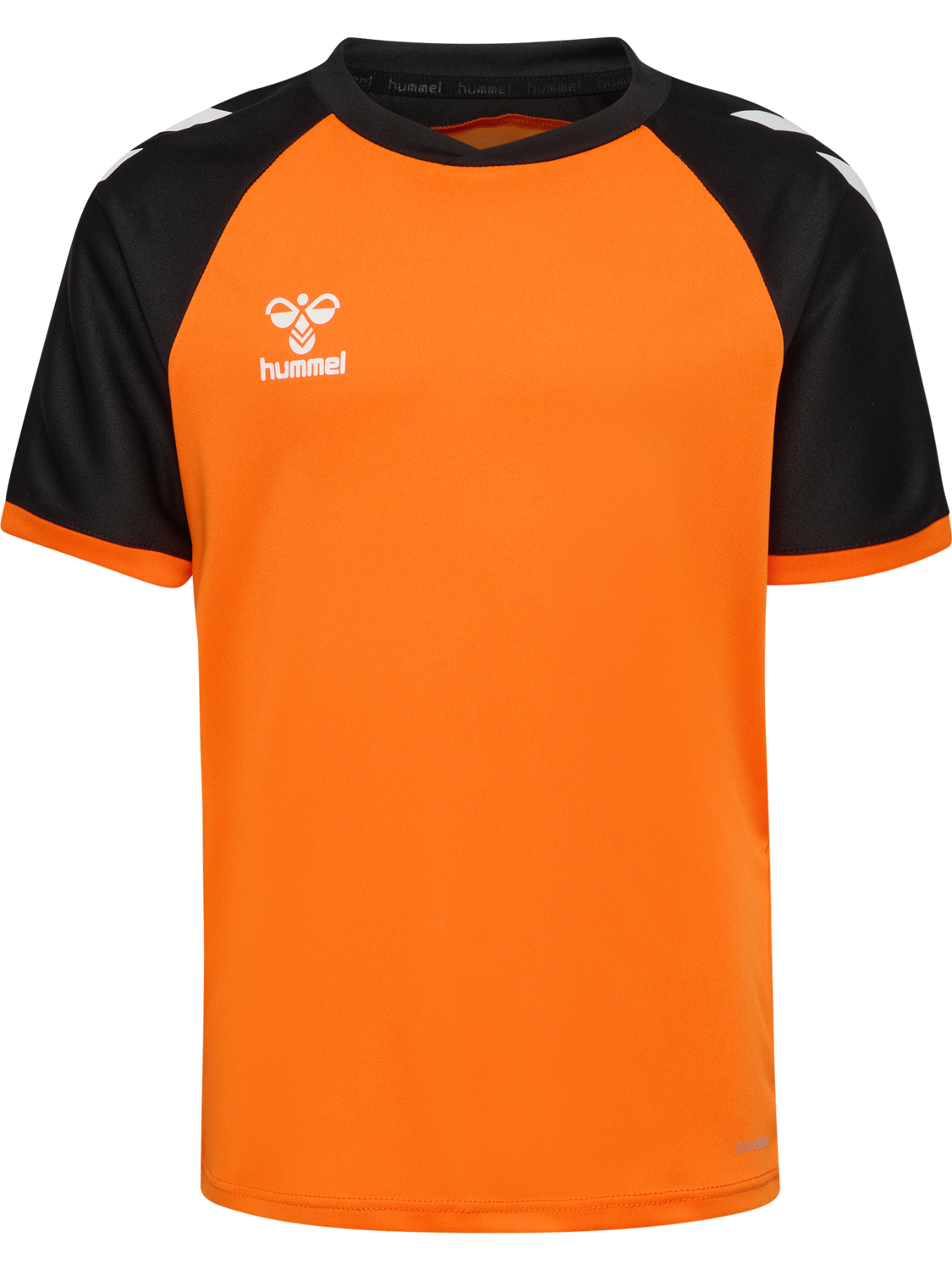 hmlMATCH LEAGUE JERSEY S/S KIDS, ORANGE TIGER/BLACK, packshot
