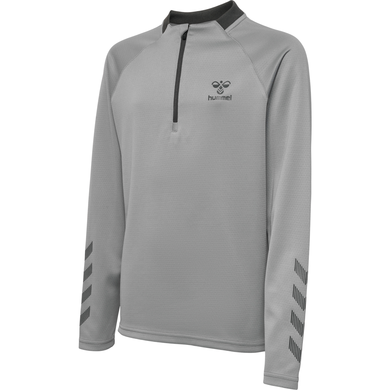 hmlGG12 ACTION HALF ZIP SWEAT KIDS, ALLOY, packshot