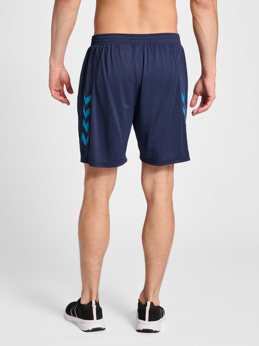 hmlONGRID POLY SHORTS, MARINE, model