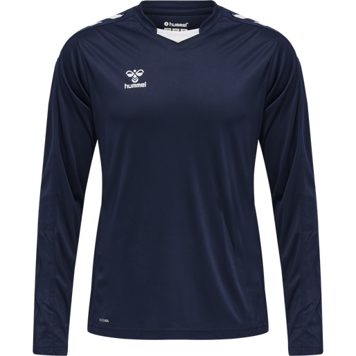 hmlCORE XK POLY JERSEY L/S, MARINE, packshot