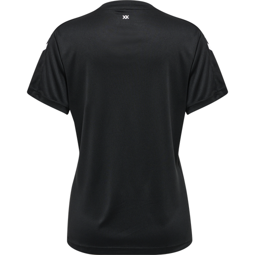 hmlCORE XK POLY JERSEY S/S WOMAN, BLACK, packshot