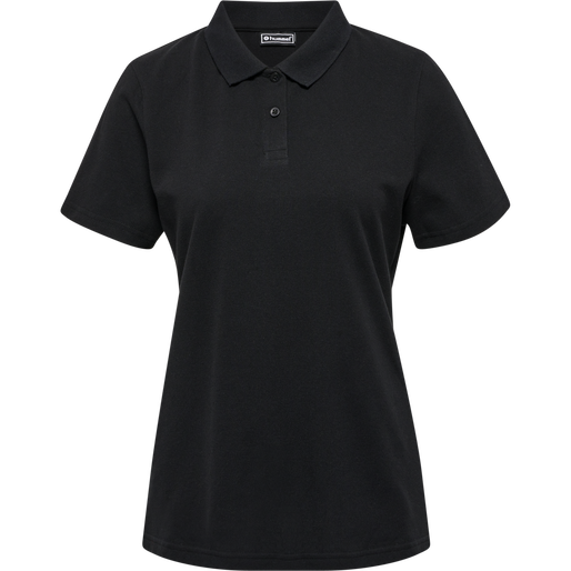 hmlRED STRETCH POLO WOMAN, BLACK, packshot