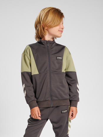 hmlMARTY ZIP JACKET, ASPHALT, model