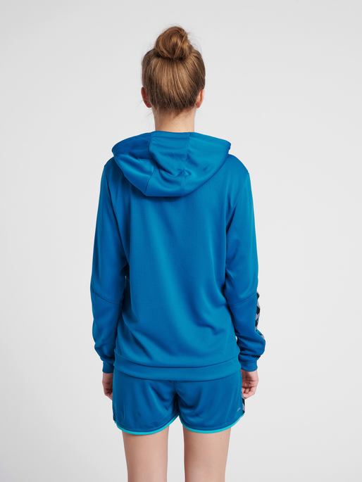 hmlAUTHENTIC POLY HOODIE WOMAN, CELESTIAL, model