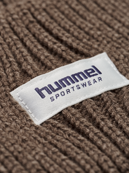 hmlJR HEAVY RIB KNIT BEANIE, PEPPERCORN hmlJR HEAVY RIB KNIT BEANIE, PEPPERCORN, packshot