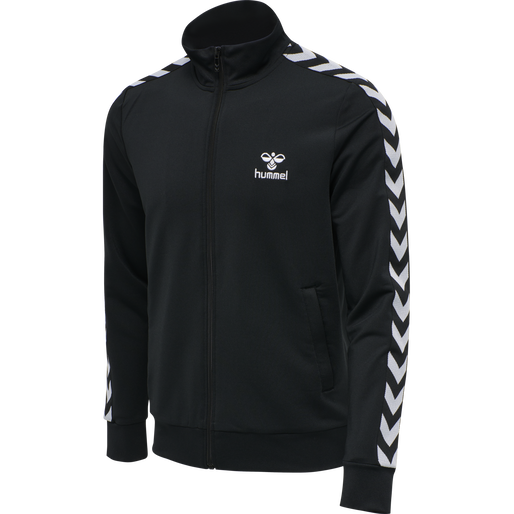 hmlNATHAN 2.0 ZIP JACKET, BLACK, packshot