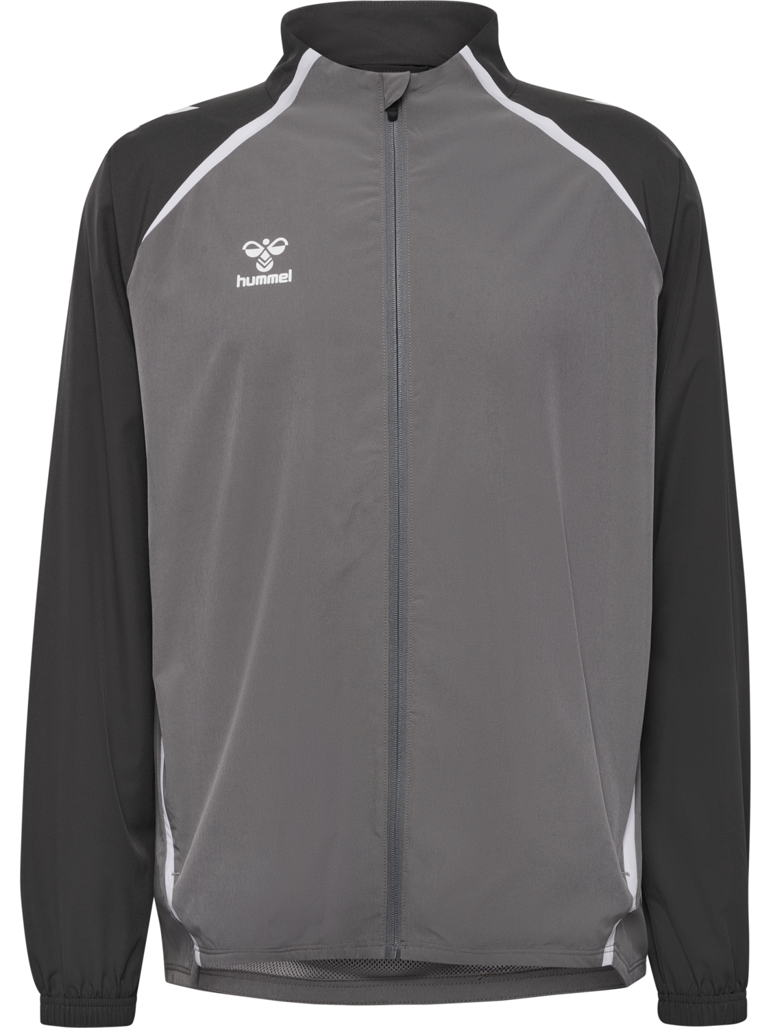 hmlLEAD 2.0 WOVEN JACKET, STEEL GRAY/ASPHALT, packshot