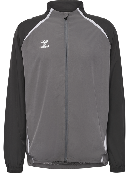 hmlLEAD 2.0 WOVEN JACKET, STEEL GRAY/ASPHALT, packshot