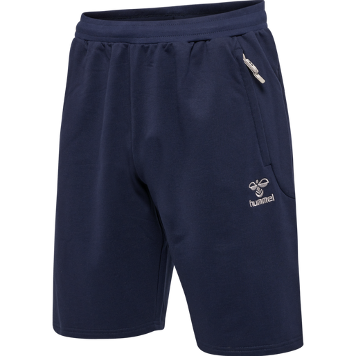 hmlMOVE GRID COTTON SHORTS, MARINE, packshot