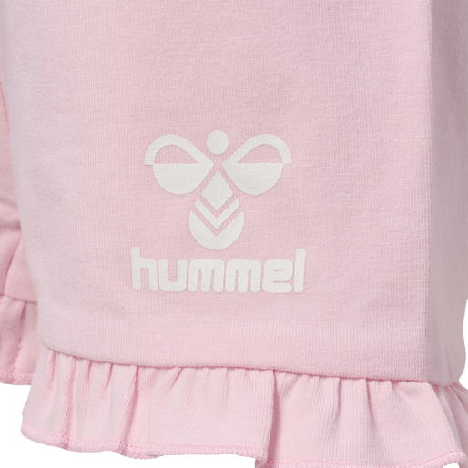 hmlDREAM RUFFLE SHORTS, PARFAIT PINK, packshot