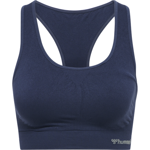 hmlTIF SEAMLESS SPORTS TOP, BLACK IRIS, packshot