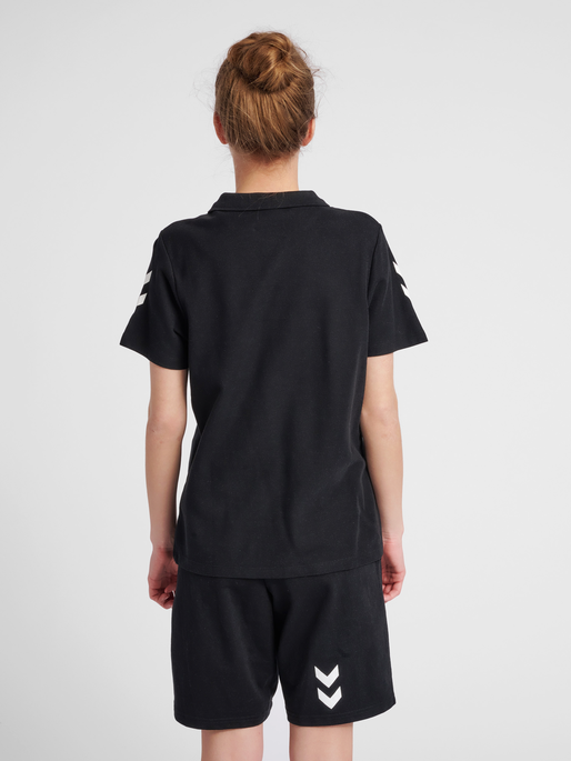 HUMMEL GO COTTON POLO WOMAN, BLACK, model