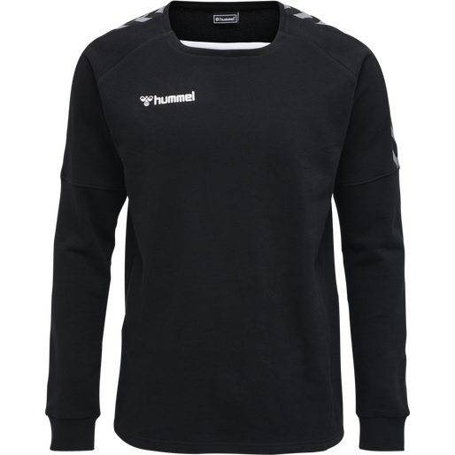 hmlAUTHENTIC TRAINING SWEAT, BLACK/WHITE, packshot