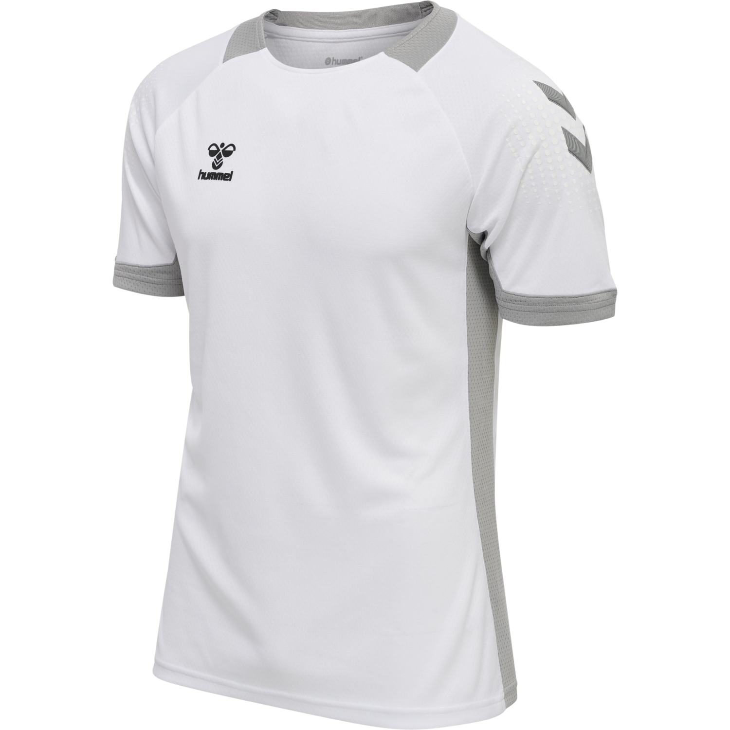 hmlLEAD S/S POLY JERSEY, WHITE, packshot