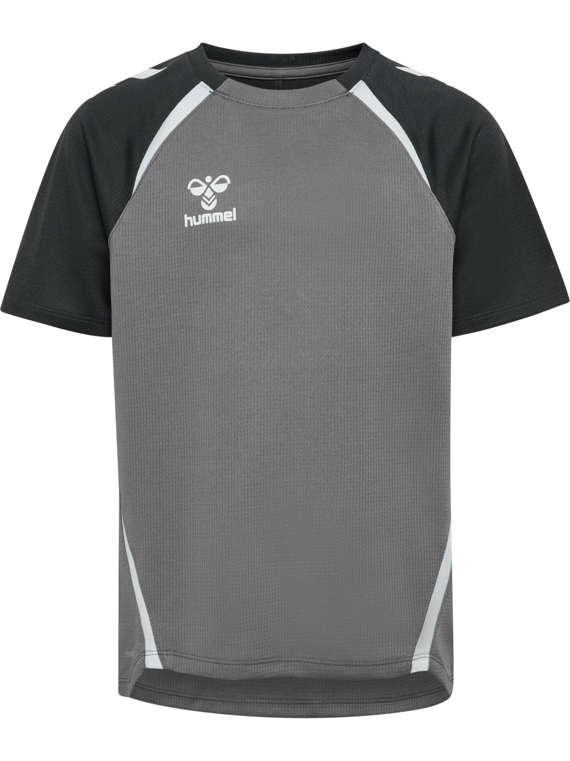 hmlLEAD 2.0 JERSEY S/S KIDS, STEEL GRAY/ASPHALT, packshot