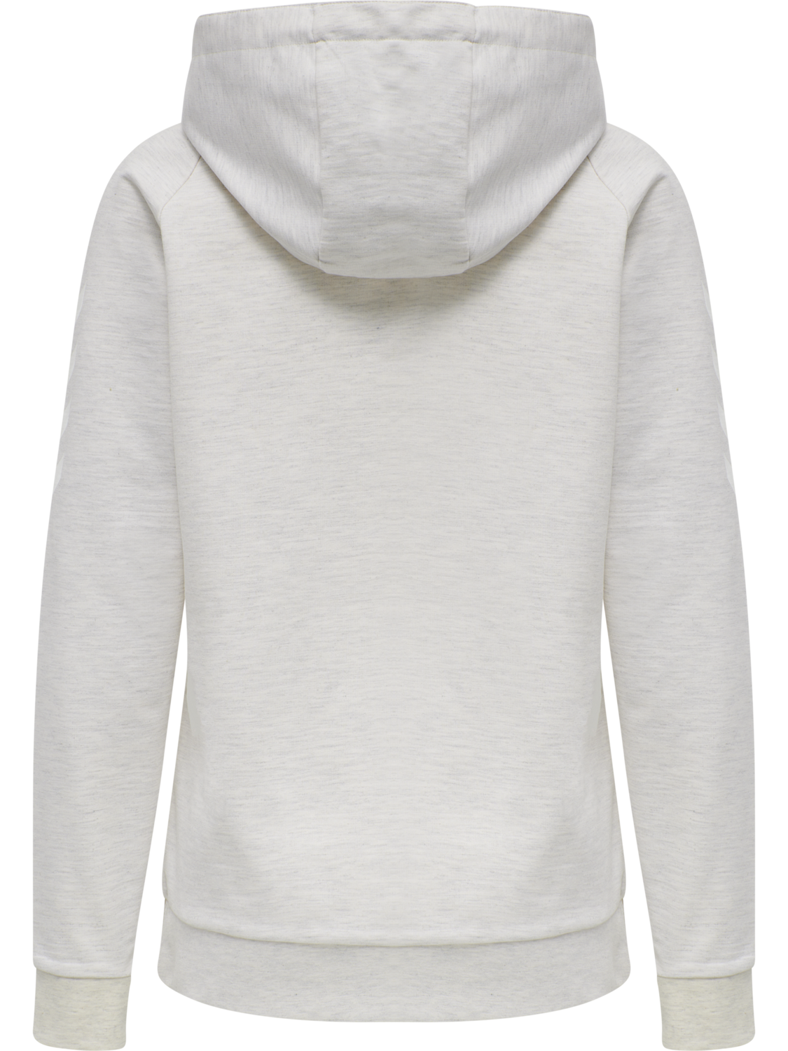 HUMMEL GO COTTON HOODIE WOMAN, EGRET MELANGE, packshot