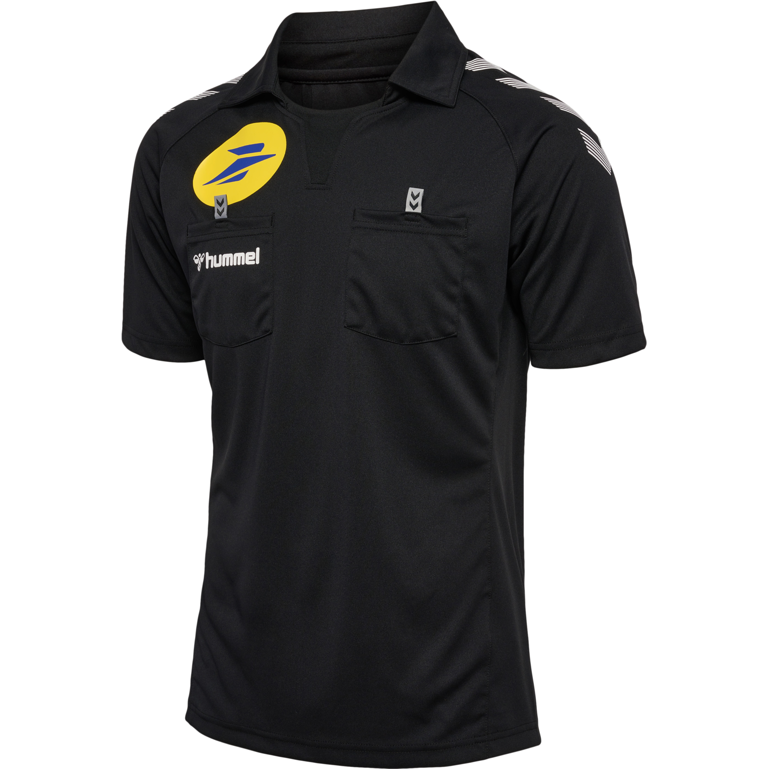 FFHB REFEREE JERSEY S/S, BLACK, packshot