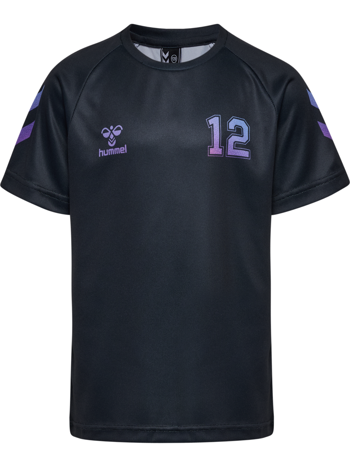 hmlSHIMMER T-SHIRT S/S, BLACK/CAYENNE, packshot