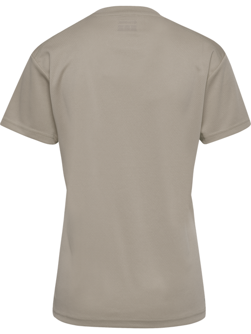hmlACTIVE PL JERSEY S/S WOMAN, CHATEAU GRAY, packshot