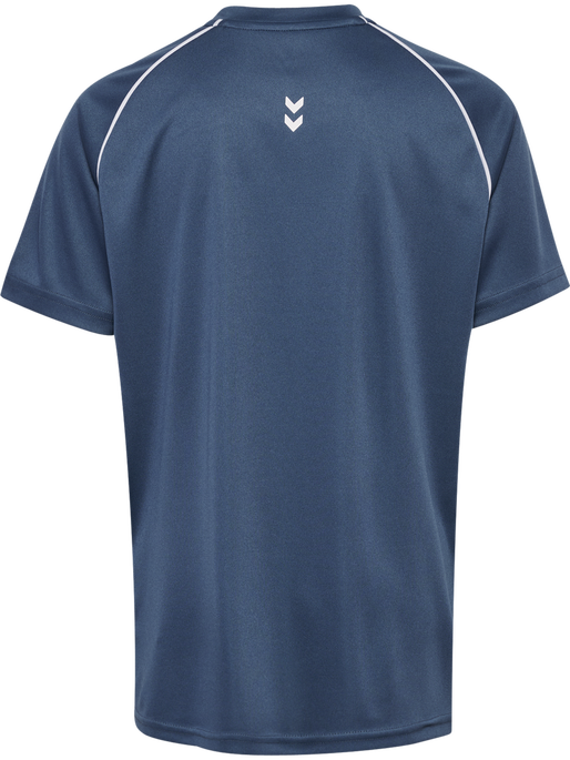 hmlJR GOAL PIPING T-SHIRT S/S, BERING SEA hmlJR GOAL PIPING T-SHIRT S/S, BERING SEA, packshot