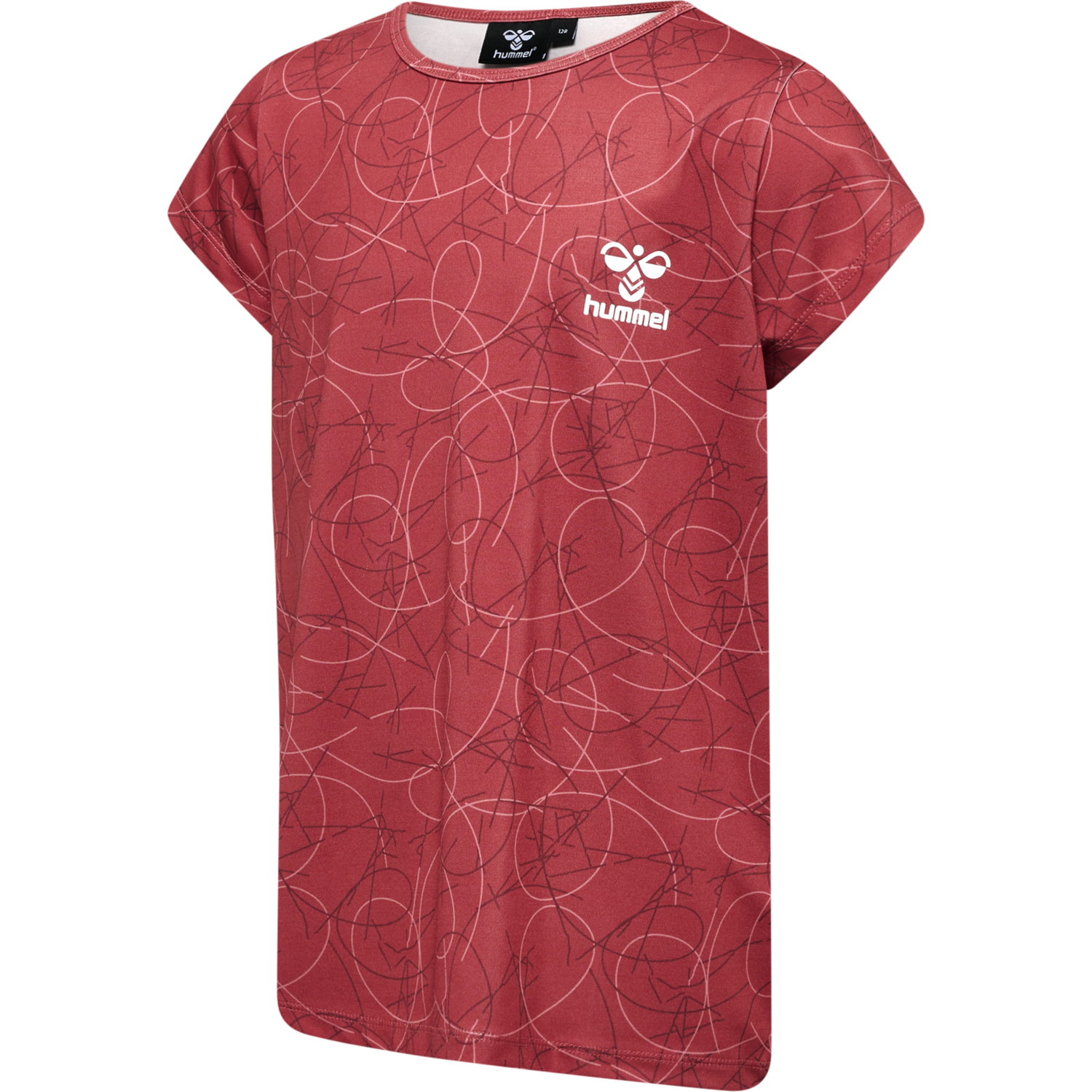 hmlNANNA T-SHIRT S/S, EARTH RED, packshot