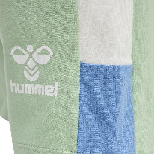 hmlELIO SHORTS, GRAYED JADE, packshot