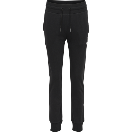 hmlOLIVIA REGULAR PANTS, BLACK, packshot