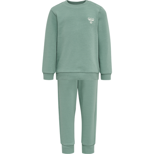 hmlSANTO CREWSUIT, MINERAL BLUE, packshot