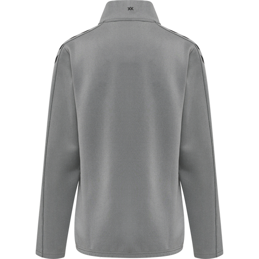 hmlCORE XK HALF ZIP SWEAT WOMAN, GREY MELANGE, packshot