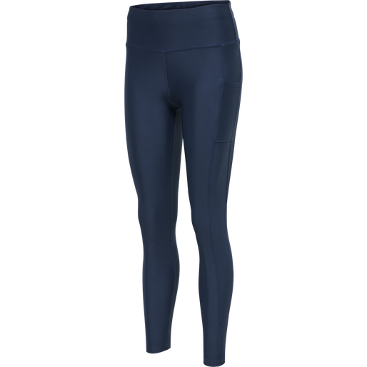 hmlTE TOLA HIGH WAIST TIGHTS, INSIGNIA BLUE, packshot