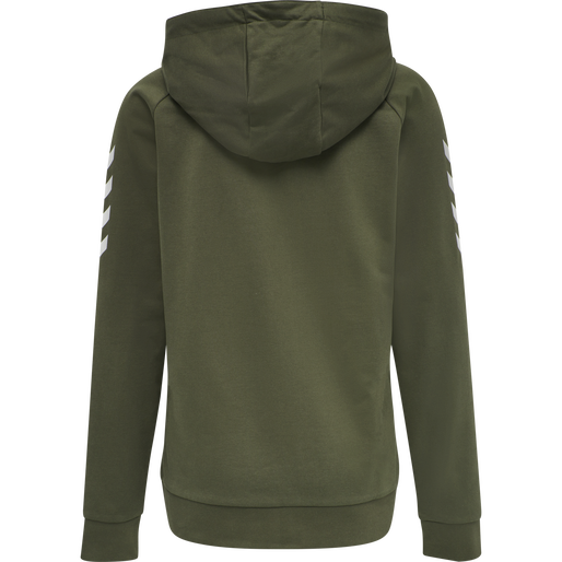 HUMMEL GO COTTON ZIP HOODIE WOMAN, GRAPE LEAF, packshot