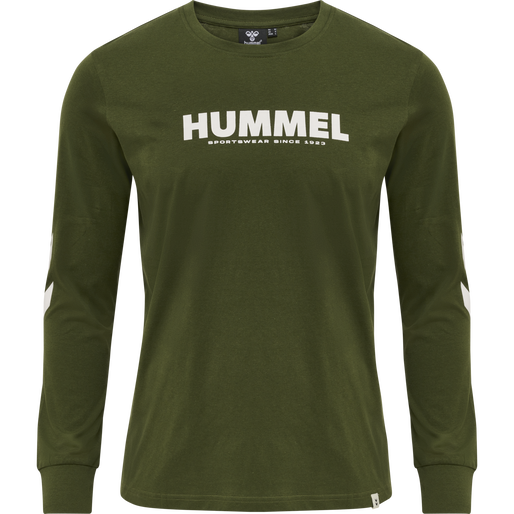 hmlLEGACY T-SHIRT L/S, RIFLE GREEN, packshot