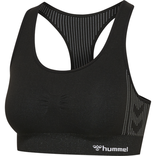 hmlMT SHAPING SEAMLESS SPORTS TOP, BLACK hmlMT SHAPING SEAMLESS SPORTS TOP, BLACK, packshot