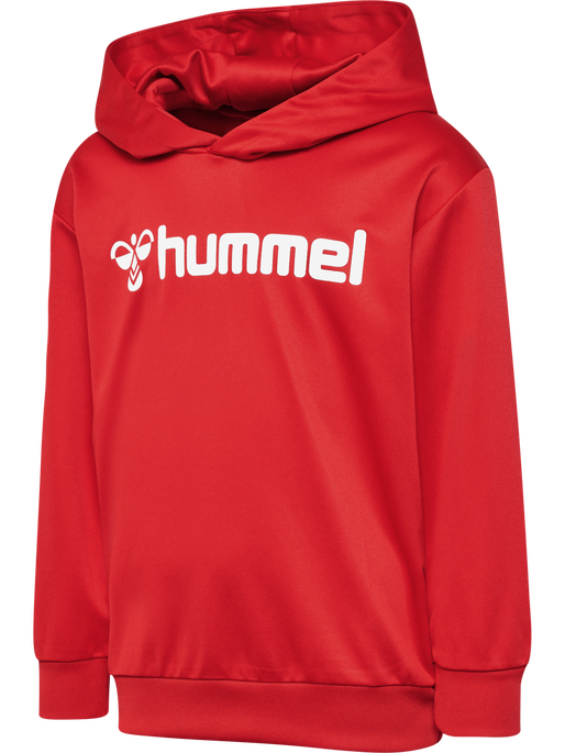 hmlLOGO HOODIE KIDS, TRUE RED, packshot